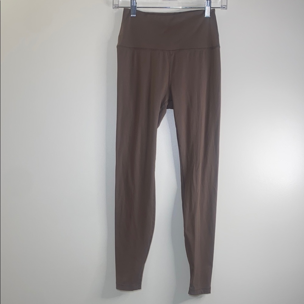 Live By Active Brown High Rise Leggings Stretch Yoga Workout Pants Size S